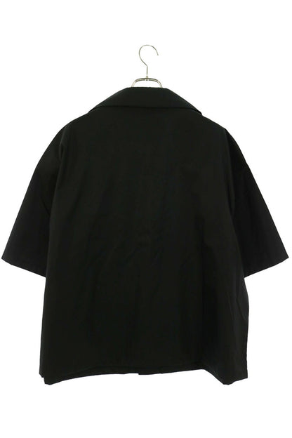 PRADA Re-Nylon Triangle Logo S/S Shirt Black Size XXL