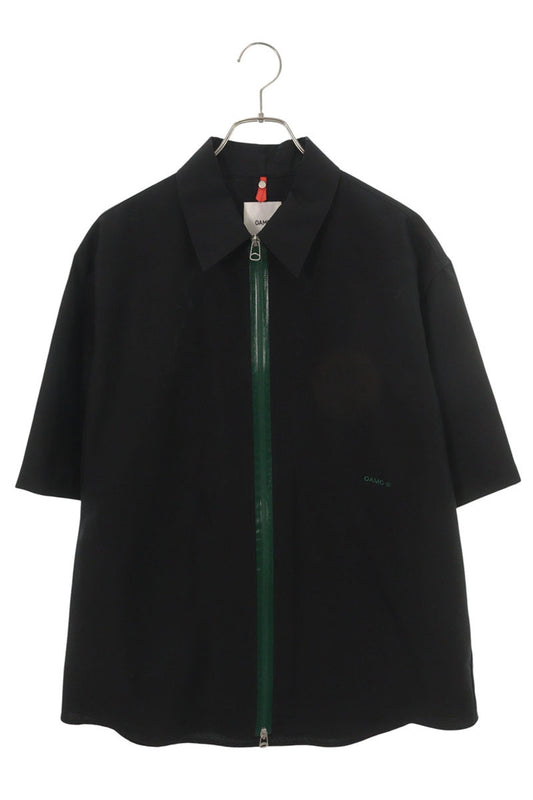 OAMC Black Polyester Zip-Up S/S Shirt Size L