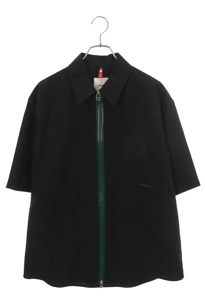OAMC Black Polyester Zip-Up S/S Shirt Size L