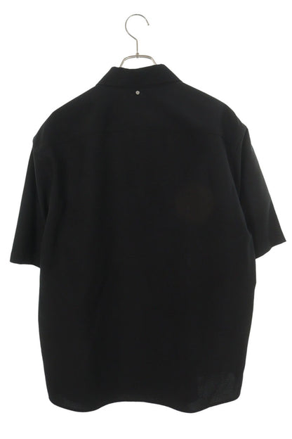 OAMC Black Polyester Zip-Up S/S Shirt Size L