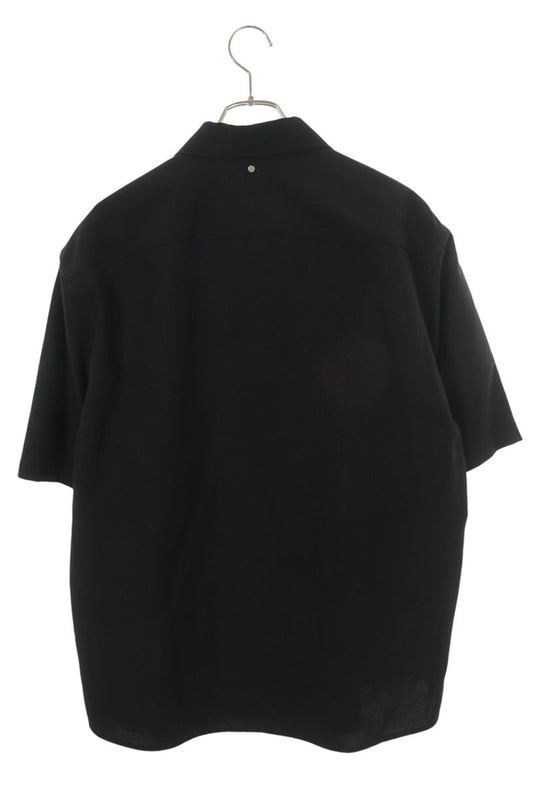 OAMC Black Polyester Zip-Up S/S Shirt Size L