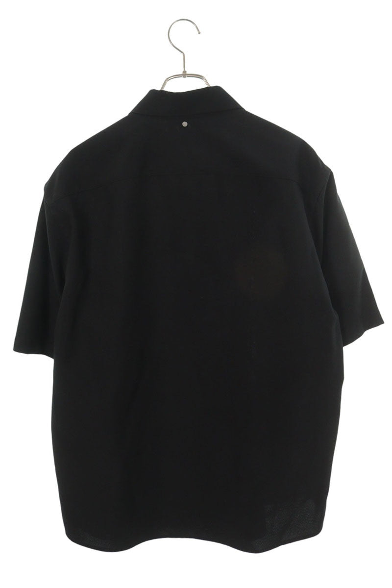OAMC Black Polyester Zip-Up S/S Shirt Size L