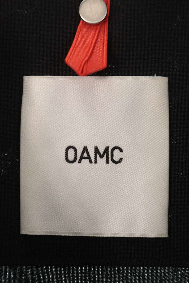 OAMC Black Polyester Zip-Up S/S Shirt Size L