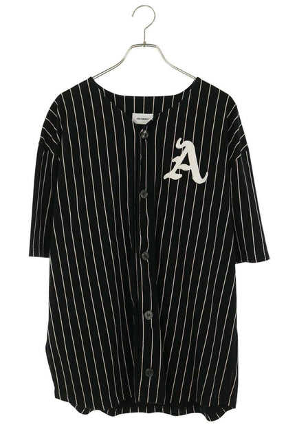 ASKYURSELF Multi Stripe Baseball S/S Shirt Size L