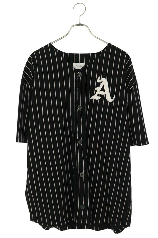 ASKYURSELF Multi Stripe Baseball S/S Shirt Size L