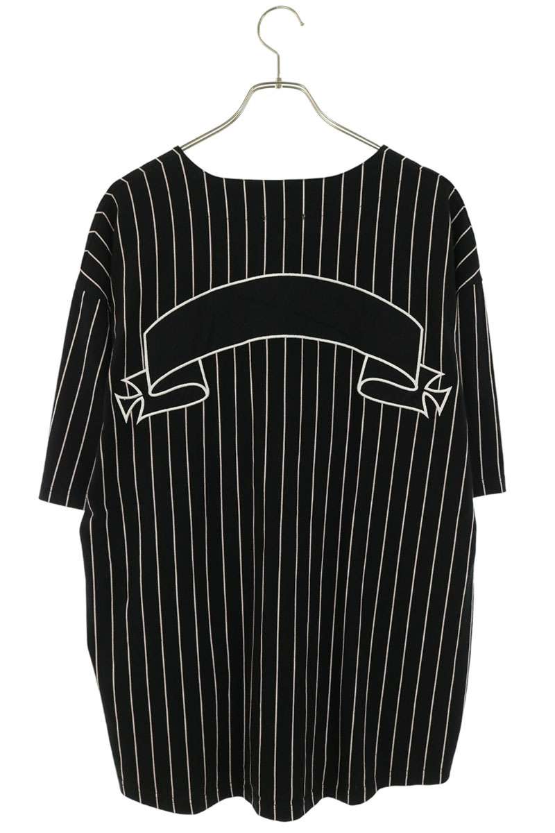 ASKYURSELF Multi Stripe Baseball S/S Shirt Size L