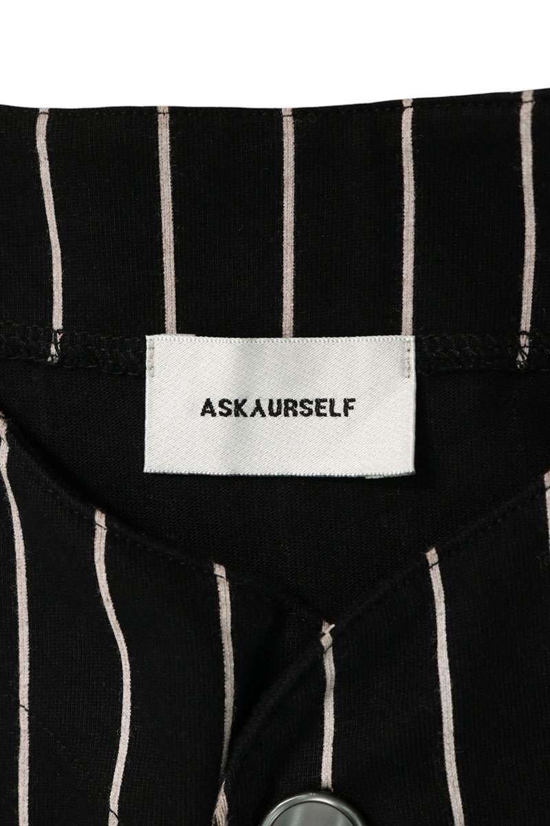ASKYURSELF Multi Stripe Baseball S/S Shirt Size L