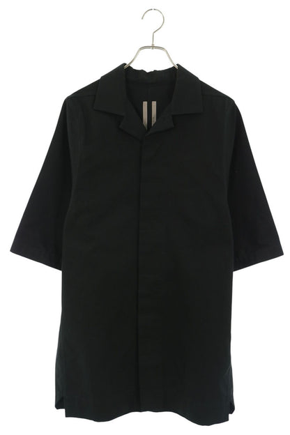 Rick Owens 16SS Black Oversized Cotton SS Shirt Size 46