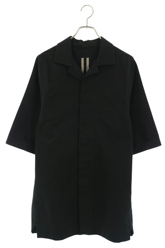 Rick Owens 16SS Black Oversized Cotton SS Shirt Size 46