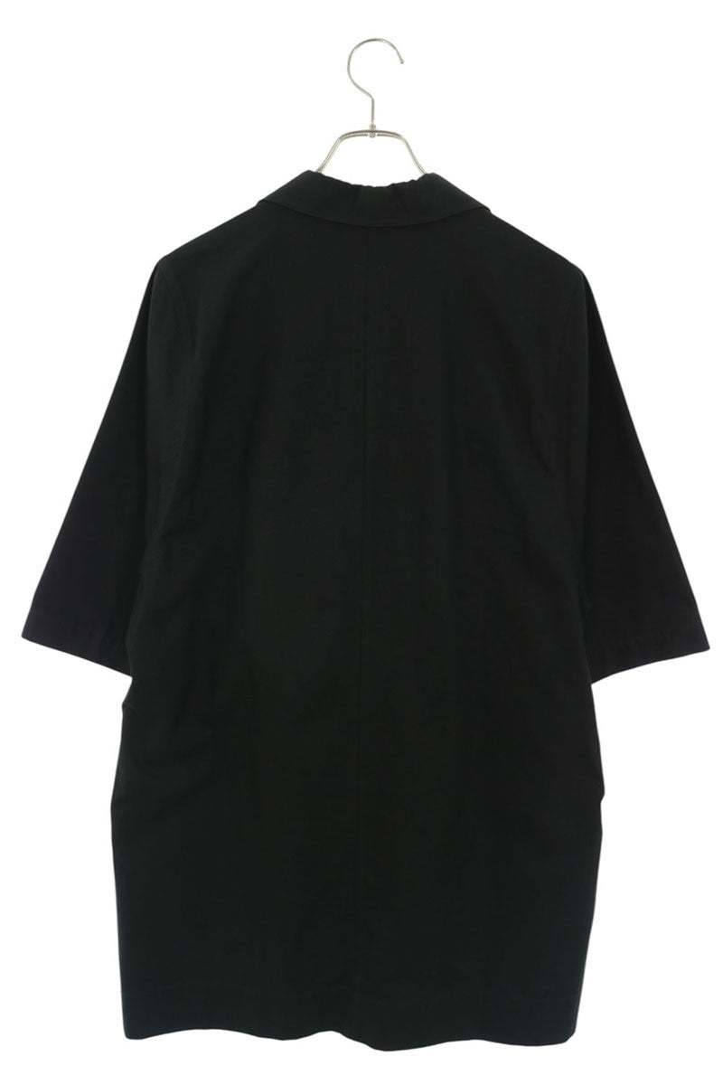 Rick Owens 16SS Black Oversized Cotton SS Shirt Size 46