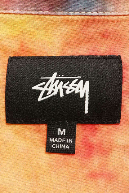 STUSSY Pink All-Over Pattern Cotton Shirt Size M