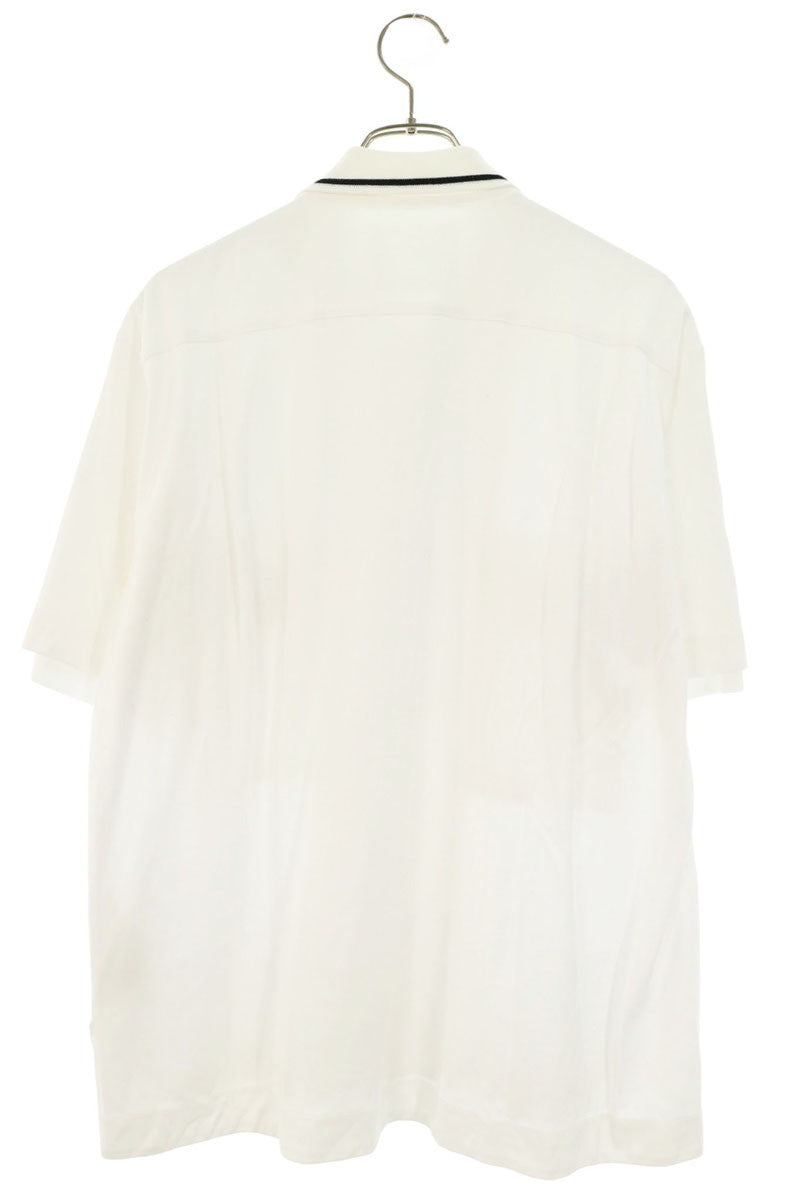 Sacai White Cotton Jersey Short Sleeve Shirt Size 2