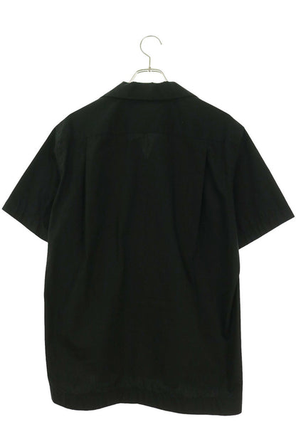 Sacai Black Logo Embroidered Poly-Cotton Shirt Size 1