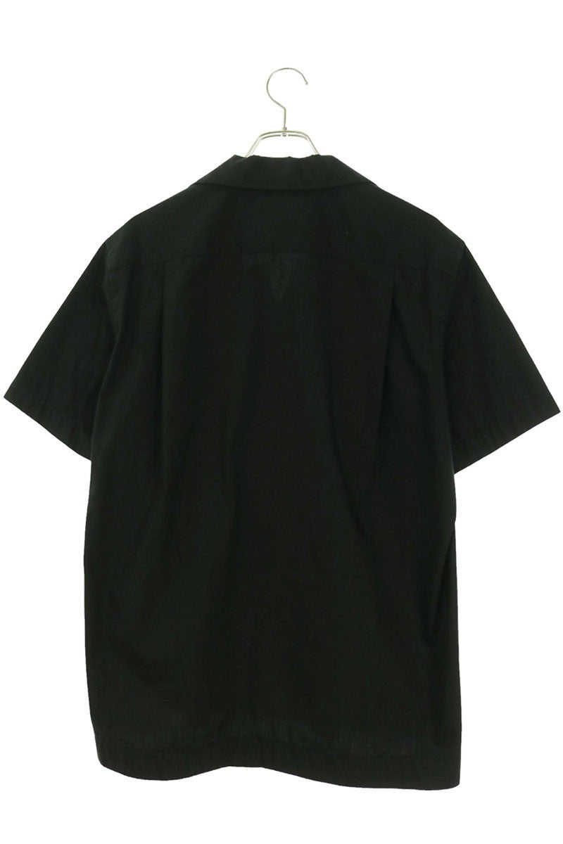 Sacai Black Logo Embroidered Poly-Cotton Shirt Size 1