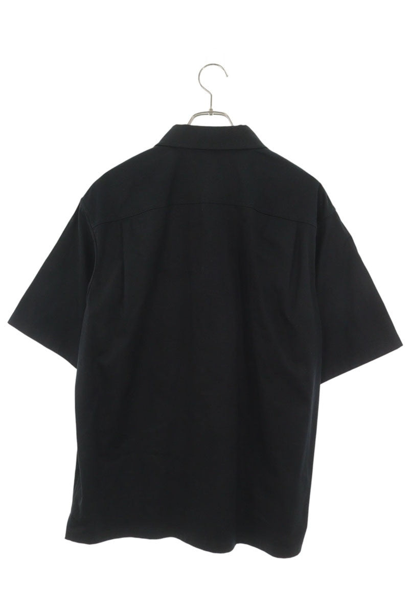 LOUISVUITTON 24AW Flock Cotton Short Shirt Black Size L
