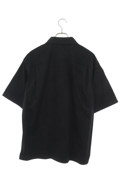 LOUISVUITTON 24AW Flock Cotton Short Shirt Black Size L