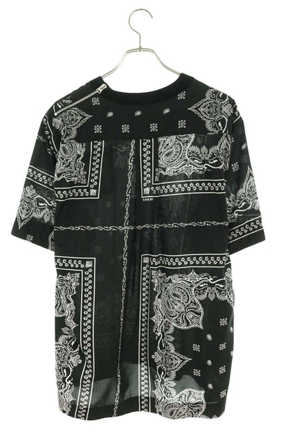 Sacai Black Bandana Pattern Pullover Size 3