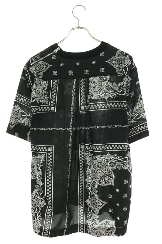 Sacai Black Bandana Pattern Pullover Size 3