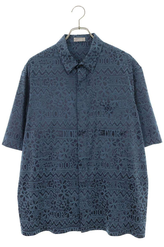 Christian Dior x Stussy Silk Pattern Shirt Size 40