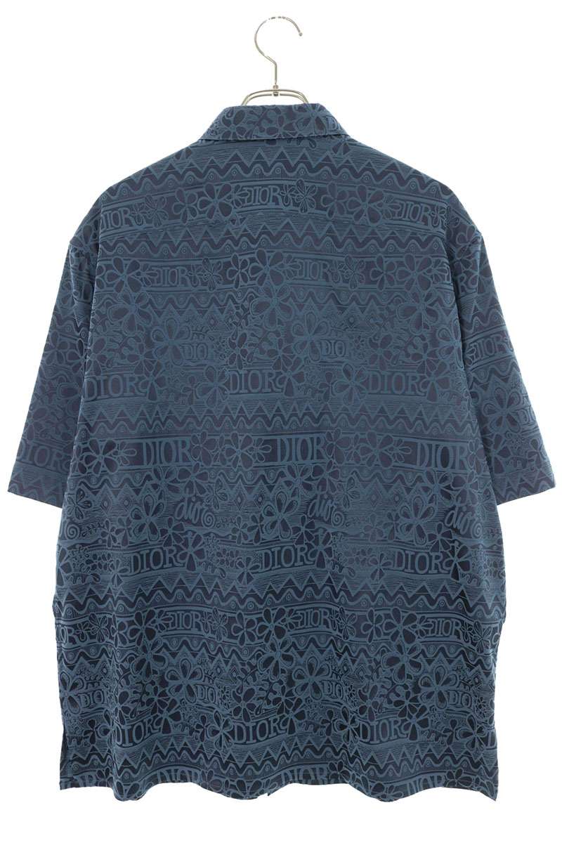 Christian Dior x Stussy Silk Pattern Shirt Size 40