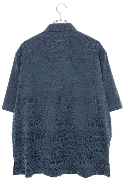 Christian Dior x Stussy Silk Pattern Shirt Size 40