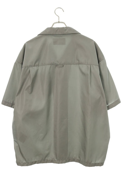 PRADA Gray Re-Nylon Triangle Plate Shirt Size XL