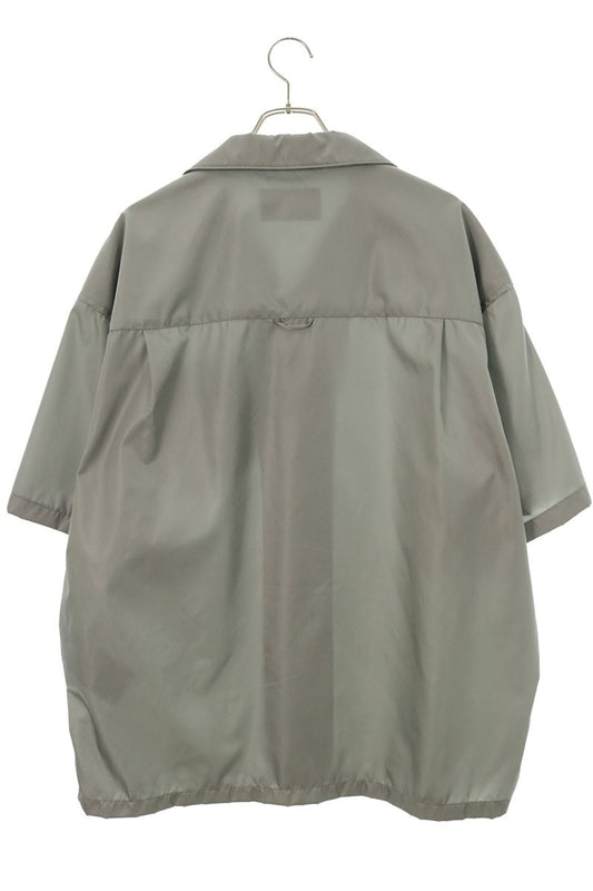 PRADA Gray Re-Nylon Triangle Plate Shirt Size XL
