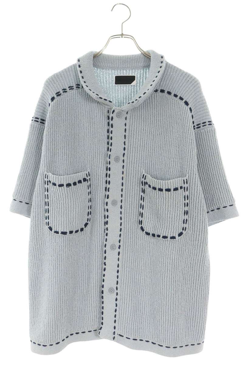PHINGERIN Stitch Design Shirt Light Blue Size FREE