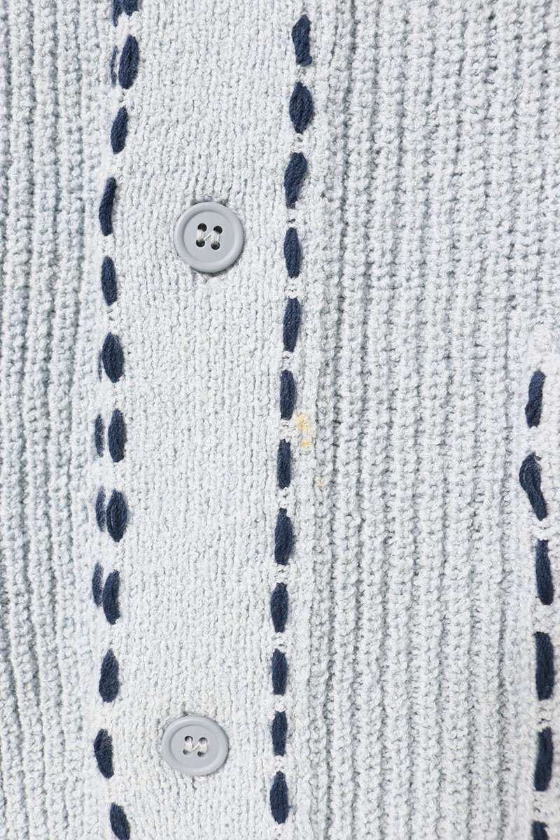 PHINGERIN Stitch Design Shirt Light Blue Size FREE