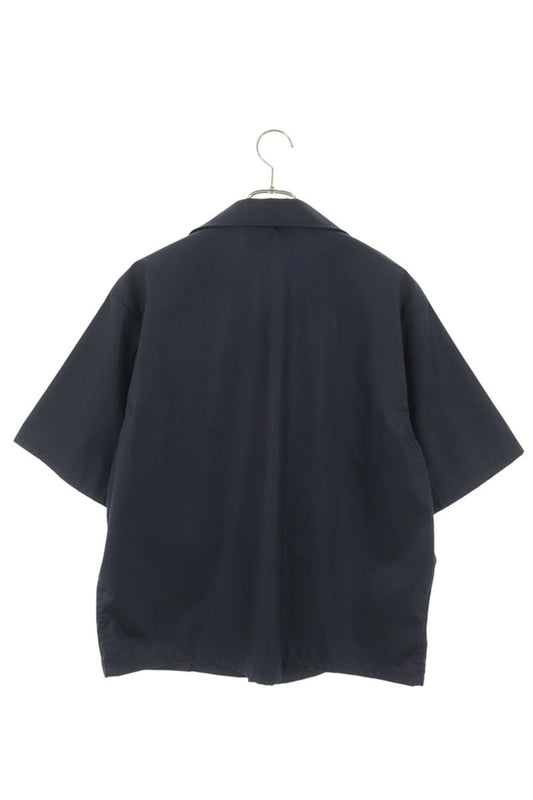 PRADA Navy Re-Nylon Logo Plate Shirt Size M