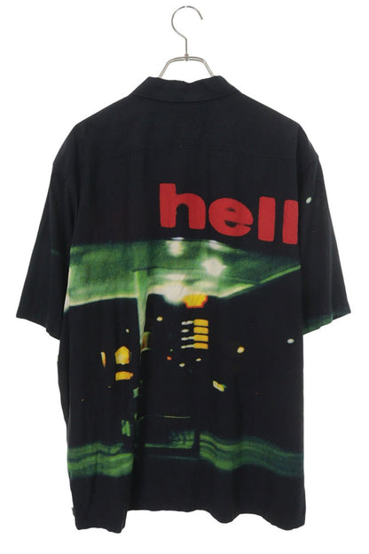 SUPREME 23AW "Hell" Rayon Short Sleeve Shirt Multi Size XL