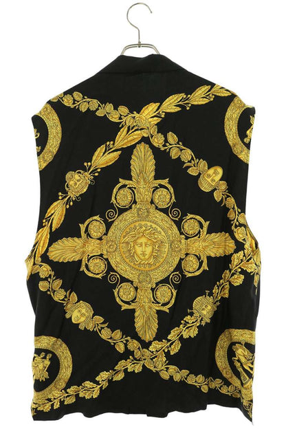 Versace All-Over Print Sleeveless Shirt Multi Size 46