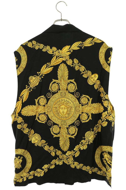 Versace All-Over Print Sleeveless Shirt Multi Size 46