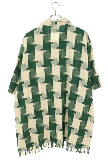 KITH 24SS Jumbo Houndstooth Overshirt Green Shirt Size XXL