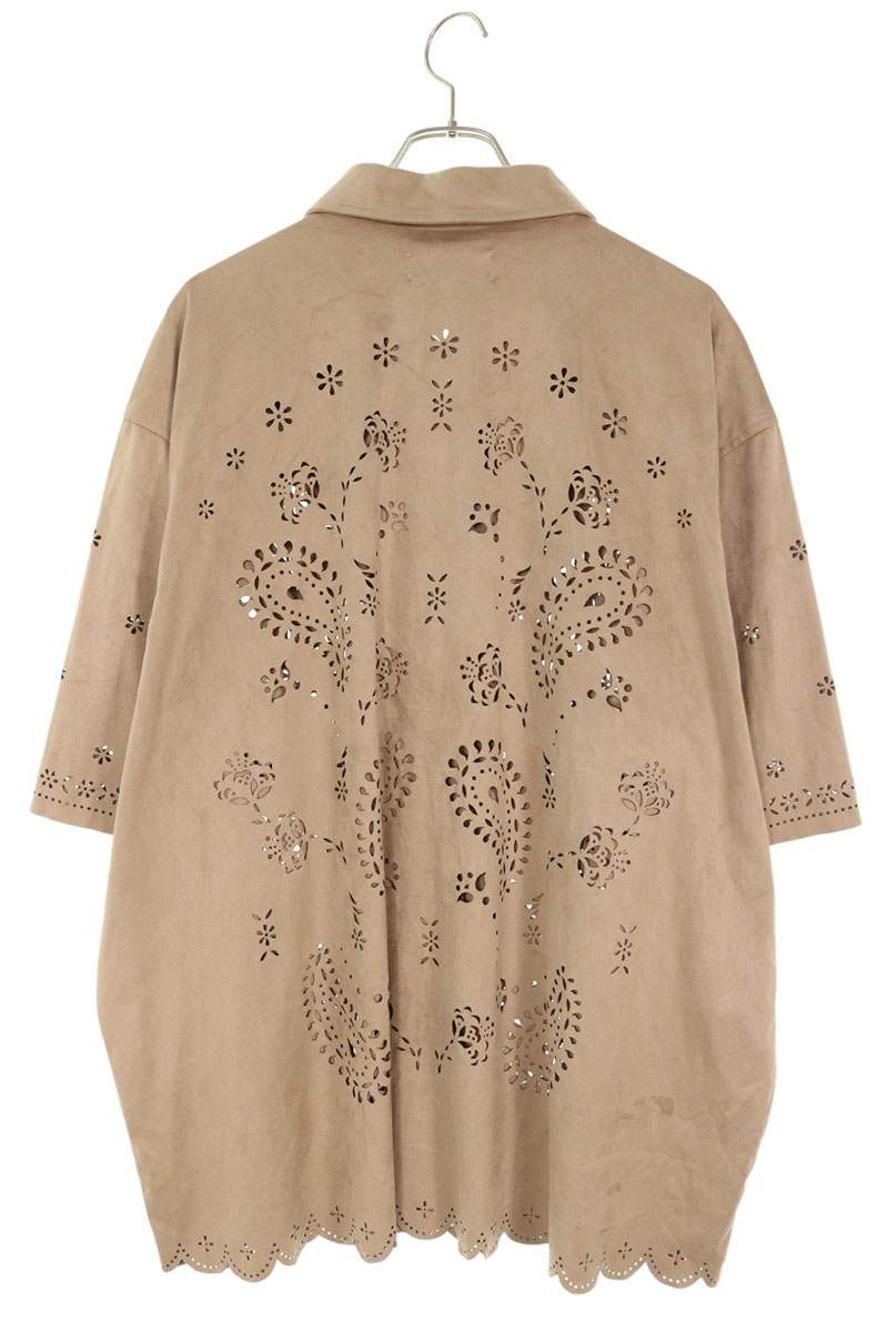 KITH 24SS Isaac Microsuede Buttondown Brown Shirt Size XXL