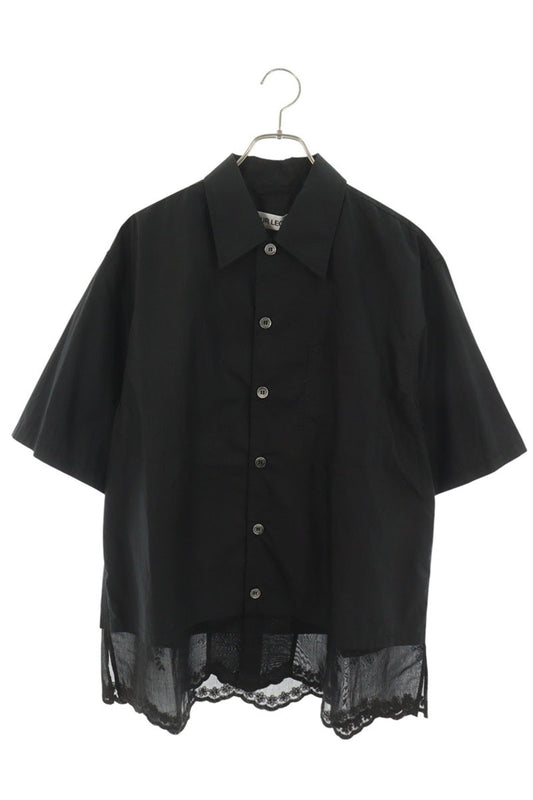OUR LEGACY EVERY SHIRT SHORTSLEEVE Lace Shirt Black Size 46