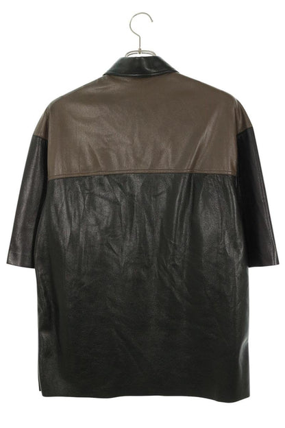 Nanushka Two-Tone Faux Leather Shirt Multi Size XS