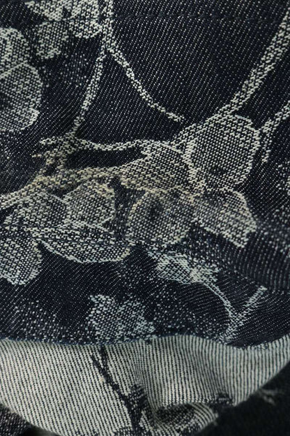 LOUISVUITTON Flower Jacquard SS Shirt Indigo Size L