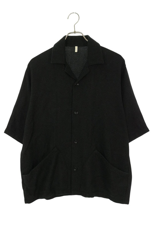 Sunflower COCO SS Open Collar Short Shirt Black Size M