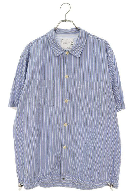 Sacai Cotton Poplin Stripe S/S Shirt Size 3