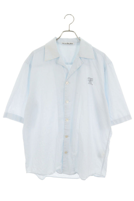 ACNE STUDIOS Cotton Open Collar S/S Shirt Size 46