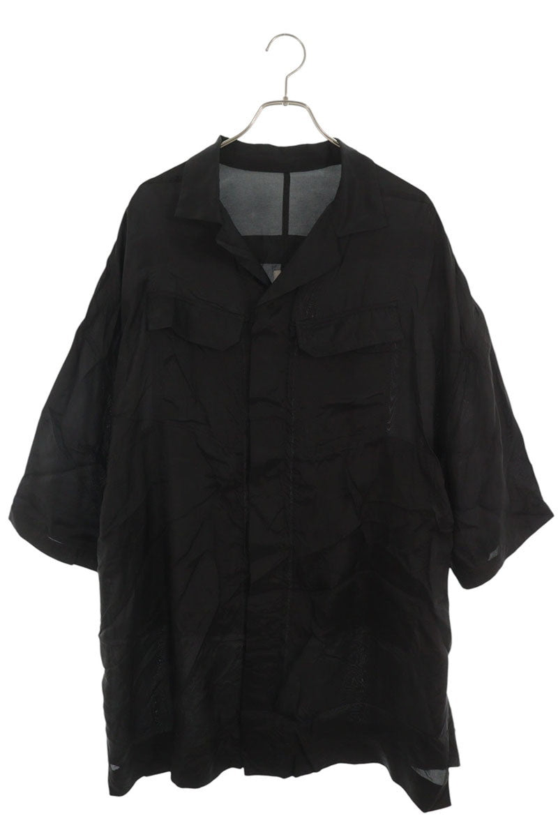 Rick Owens Back Belt Magnum Tommy Short Sleeve Shirt Size 50