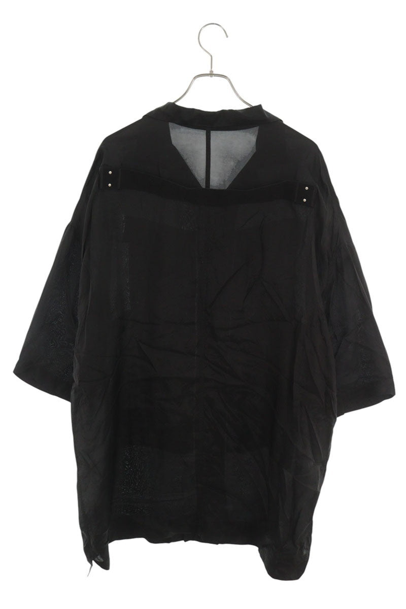Rick Owens Back Belt Magnum Tommy Short Sleeve Shirt Size 50