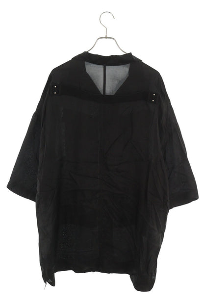 Rick Owens Back Belt Magnum Tommy Short Sleeve Shirt Size 50