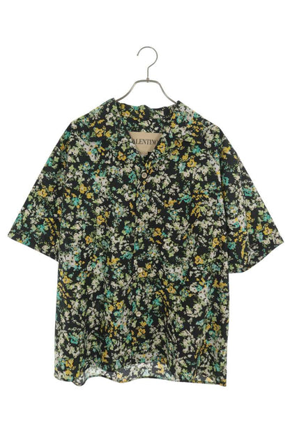 VALENTINO Papier Floral Print Short Shirt Multi Size 48