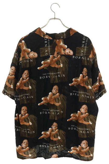 WACKO MARIA Human Print Aloha Rayon Shirt Black Size XL