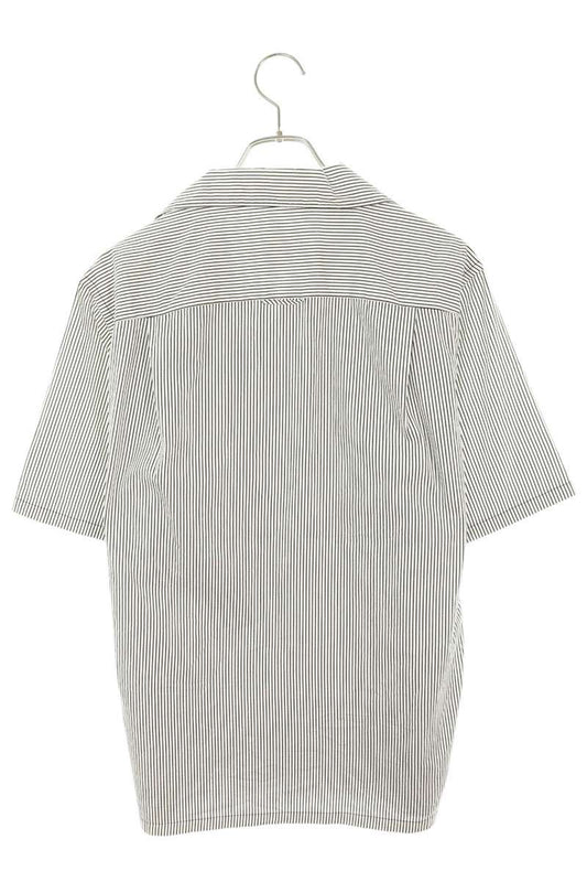 PRADA Triangle Nylon Panel Stripe Short Shirt SC599 Size XS