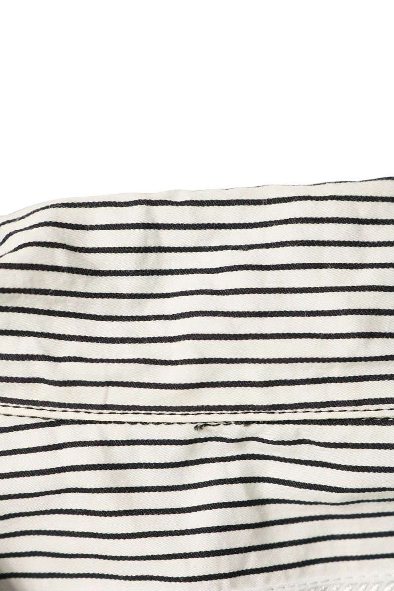 PRADA Triangle Nylon Panel Stripe Short Shirt SC599 Size XS