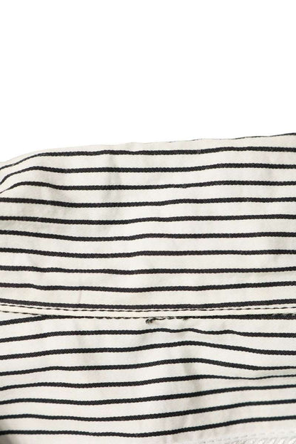PRADA Triangle Nylon Panel Stripe Short Shirt SC599 Size XS