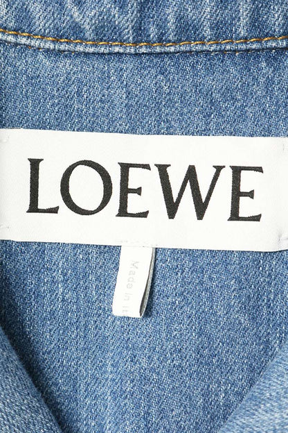 LOEWE Anagram Embroidered Denim Shirt H526Y1DW18 Size 48